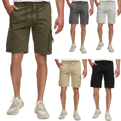 Tazzio Herren Cargo Shorts Cargoshorts kurze Hose Sweat Jogger Jogginghose