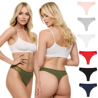 Tazzio String 7er-Pack Damen Tanga Slip Slips Unterwäsche Unterhose