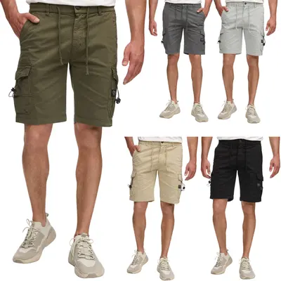 Tazzio Herren Cargo Shorts Cargoshorts kurze Hose Sweat Jogger Jogg