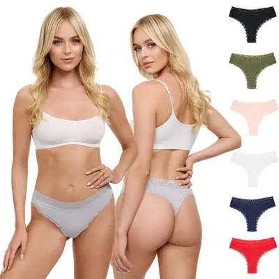 Tazzio String 7er-Pack Damen Tanga Slip Slips Unterwäsche Unterhose