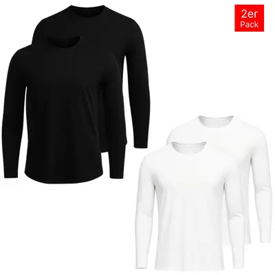 Tazzio Langarmshirt 2er-Pack Shirt Langarm Longsleeve Herren Set