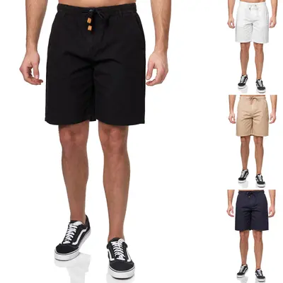Tazzio Shorts Herren Leinen-Optik Chinoshorts Chino kurze Stoff Hose Sommer