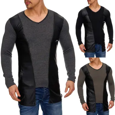 TZJ Langarmshirt Herren Langarm Shirt Sweatshirt Pullover Hoodie Pulli