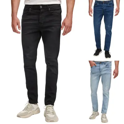 Tazzio Jeans Slim Fit Herren Jeanshose Stretch Designer Hose Denim Destroyed