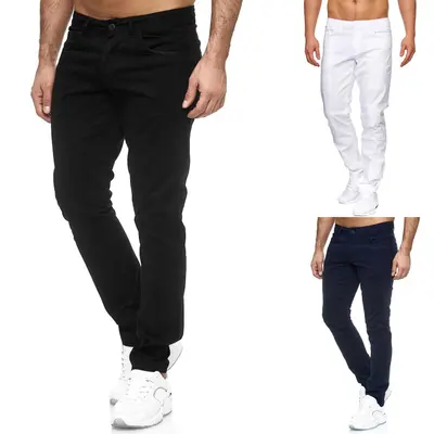 TAZZIO Jeans Slim Fit Herren Jeanshose Stretch Designer Hose Destroyed Denim