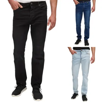 Tazzio Jeans Rgular Fit Herren Jeanshose Straight Stretch Designer Hose Denim