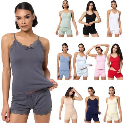 Tazzio Damen SET 2er-Set Unterwäsche Shorty Unterhemd Panty Slip Unterhosen