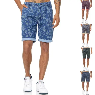 Tazzio Herren Chino Shorts Chinoshorts kurze Hose Sweat Jogger Jogg Sommer