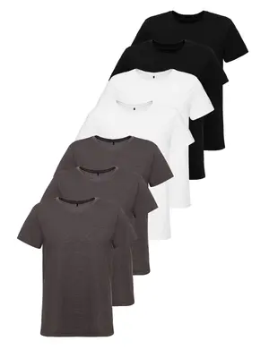 Tazzio T-Shirt Herren Basic Shit Rundhals Basicshirt Unterhemd