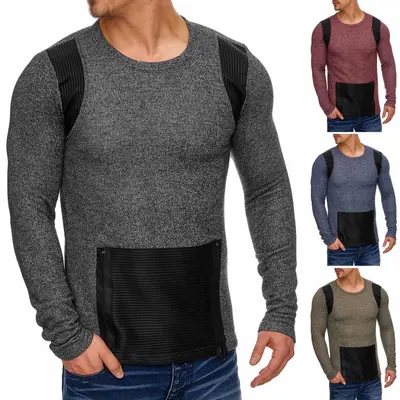 Tazzio Langarmshirt Herren Langarm Shirt Sweatshirt Pullover Hoodie Oversize