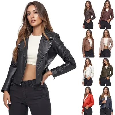 Tazzio Lederjacke Damen Echtleder Jacke Übergangsjacke Leder Mantel Parka