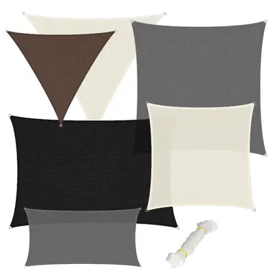 Sonnensegel Sonnenschutz Schattensegel Wasserdicht UV-Schutz 100% HDPE