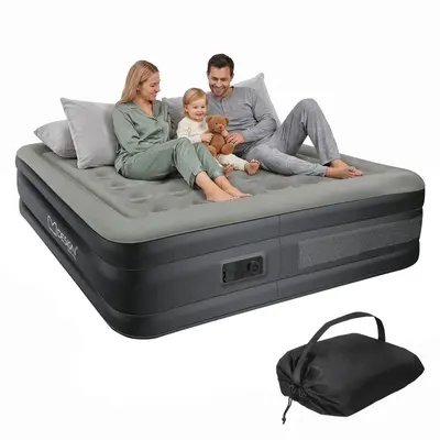 Luftbett Luftmatratze selbstaufblasend Reisebett Gästebett mit Pumpe 2 Personen