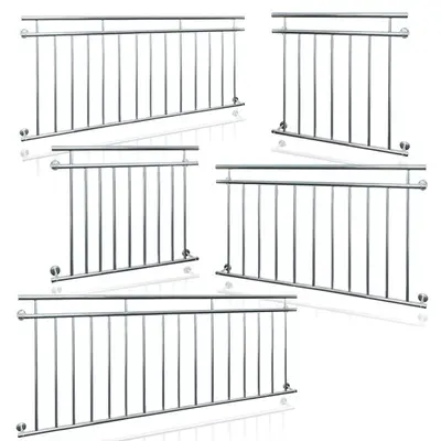 Französischer Balkon Edelstahl Stabgeländer Balkongitter Fenstergitter Geländer