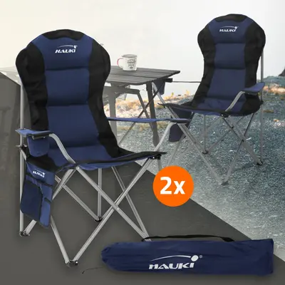 2er Set Campingstuhl Angelstuhl Klappstuhl Faltstuhl Angler Stuhl + Tasche 150kg
