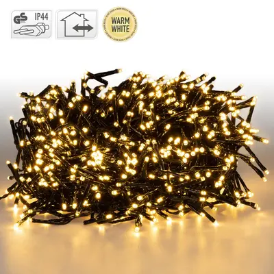 Büschel Lichterkette Cluster Beleuchtung Warmweiß IP44 Innen/Außen 192-3000 LED