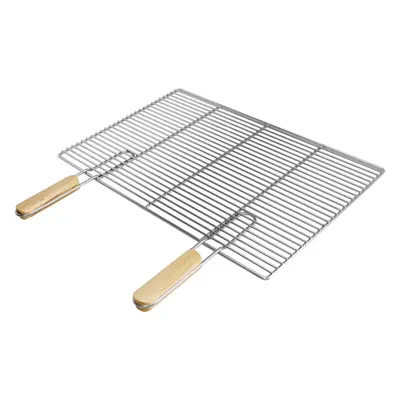 Grillrost Edelstahl Edelstahlgrillrost Rost mit abnehmbaren Griffen 60 x 40 cm