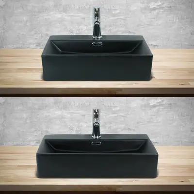 Keramik Waschbecken Waschtisch Aufsatzwaschtisch Waschschale Hängewaschbecken