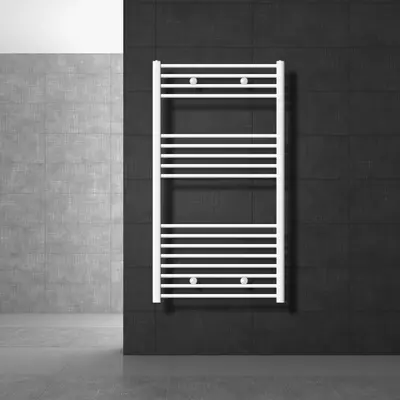 Badheizkörper Heizkörper Sahara Seitenanschluß Handtuchwärmer Weiß 75x120cm