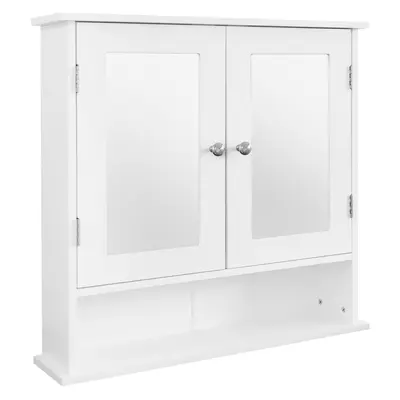 Badezimmer Hängeschrank Landhaus Badschrank Spiegelschrank Wandschrank Weiß