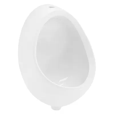 Urinal Pissoir Keramik Absaugeurinal Urinalbecken Becken Weiß Zulauf von oben