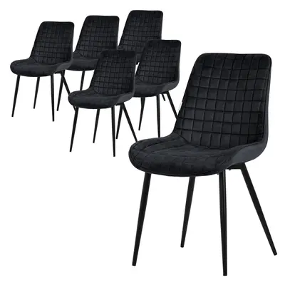 6er Set Esszimmerstuhl Stühle Küchenstuhl Wohnzimmerstühle Polsterstuhl Samt