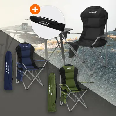 Campingstuhl + Tasche Angelstuhl Klappstuhl Faltstuhl Angler Stuhl 150 kg