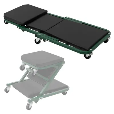 2in1 Werkstatthocker und Rollbrett Montagerollbrett Montageliege Rollsitz 150 kg