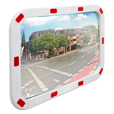 Sicherheitsspiegel Verkehrsspiegel Überwachungsspiegel mit Reflektoren 40x60 cm