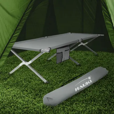 XL Feldbett Campingbett 210cm Bett Campingliege Klappbett Tasche Gästebett 150kg