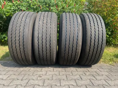 4x LKW Reifen Anhänger Trailer 385/55 R22,5 160K GEBRAUCHTREIFEN M+S 3PMSF