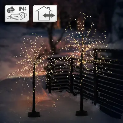 LED Lichterbaum Leuchtbaum Weihnachtsbaum Dekobaum IP44 Warmweiß 120/150 cm