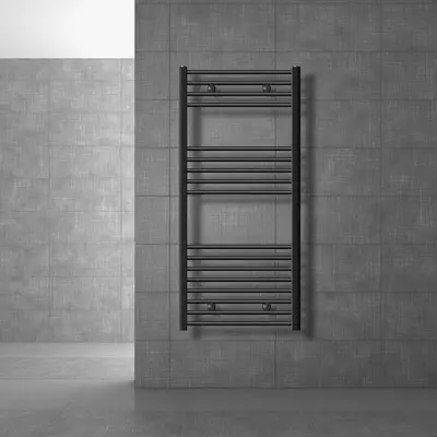 Badheizkörper Heizkörper Sahara Seitenanschluß Handtuchwärmer Anthrazit 60x120cm