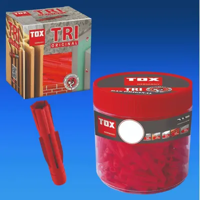 Tox Dübel TRI Allzweckdübel Universaldübel 6 - 14 mm Hohlraumdübel