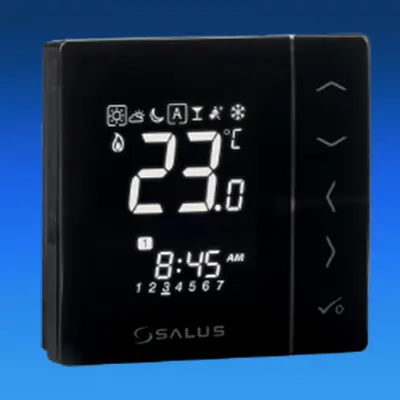 Raumthermostat Salus VS30B programmierbar Raumregler Fußbodenheizung schwarz