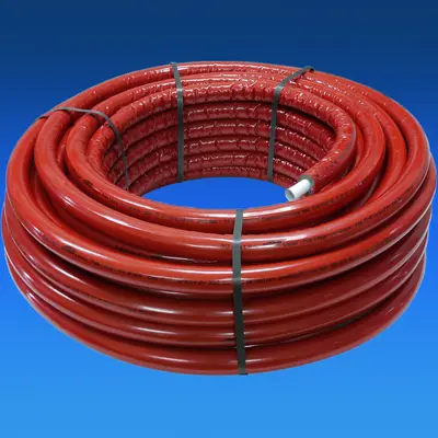 Mehrschichtverbundrohr rot isoliert 10mm Verbundrohr 20 x 2 mm DVGW 3,95€/m