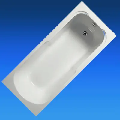 Vitra PATARA Acryl Badewanne 170 x 75 cm m Träger Ablaufgarnitur Rechteckwanne