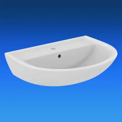 Ideal Standard Eurovit Waschbecken Waschtisch 65 x 49,5 cm, mit Hahnloch, weiß