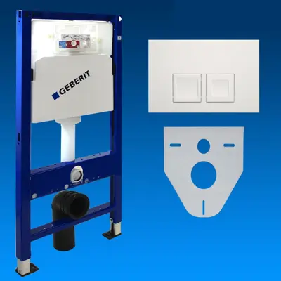 Geberit Duofix WC - Vorwandelement + Bet.- Platte Set