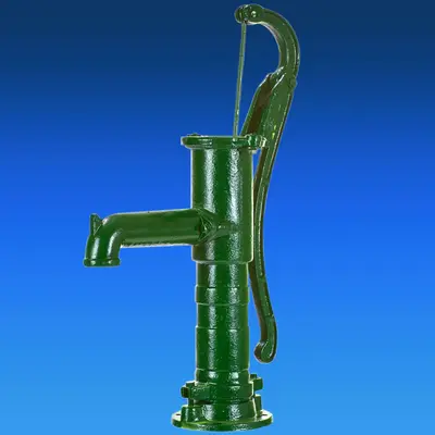 Nostalgie Handschwengelpumpe Schwengelpumpe Gartenpumpe Hofpumpe m. Rundflansch