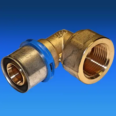 EasyPRESS Pressfitting Winkel Übergang 90° Innengewinde IG Verbundrohr TH-Kontur