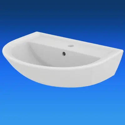 Ideal Standard Eurovit Waschbecken Waschtisch 55 x 46 cm, mit Hahnloch, weiß