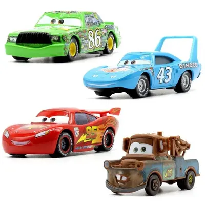 New Disney Pixar Cars McQueen Chick Hicks DiNOco King Mater Spielzeug Autos Toys