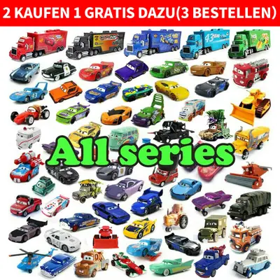 Disney Pixar Wagen McQueen Chick Hicks DiNOco King Mater Spielzeug Auto Toy 1:55