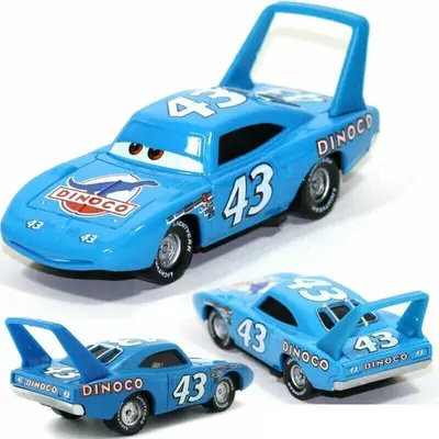 Neu Disney Pixar Cars Nr.43 Dinoco The King 1:55 Diecast Kinder Jungen Geschenk