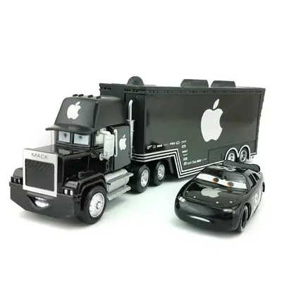 Disney Pixar Cars Black Apple Mack Hauler Truck + Nr.84 Black Apple Auto Modell