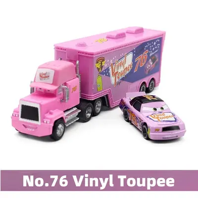2er Set Disney Pixar Cars Nr.76 Vinyl Toupet Hauler LKW Legierung Modell