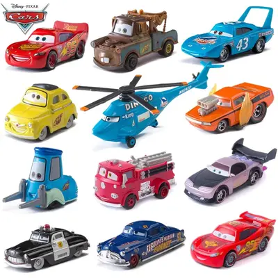 Cars 1 Mater Lightning McQueen Disney Pixar Cars 1:55 Diecast Modell Spielzeug