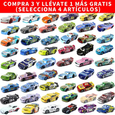Nuevo Rayo McQueen Disney Pixar Coches 1:55 Diecast Modelo Coche Juguete