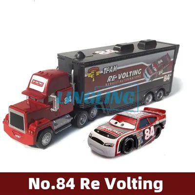 2er Set Disney Pixar Cars Nr.84 Re Volting Hauler LKW Alu Modellautos Geschenk